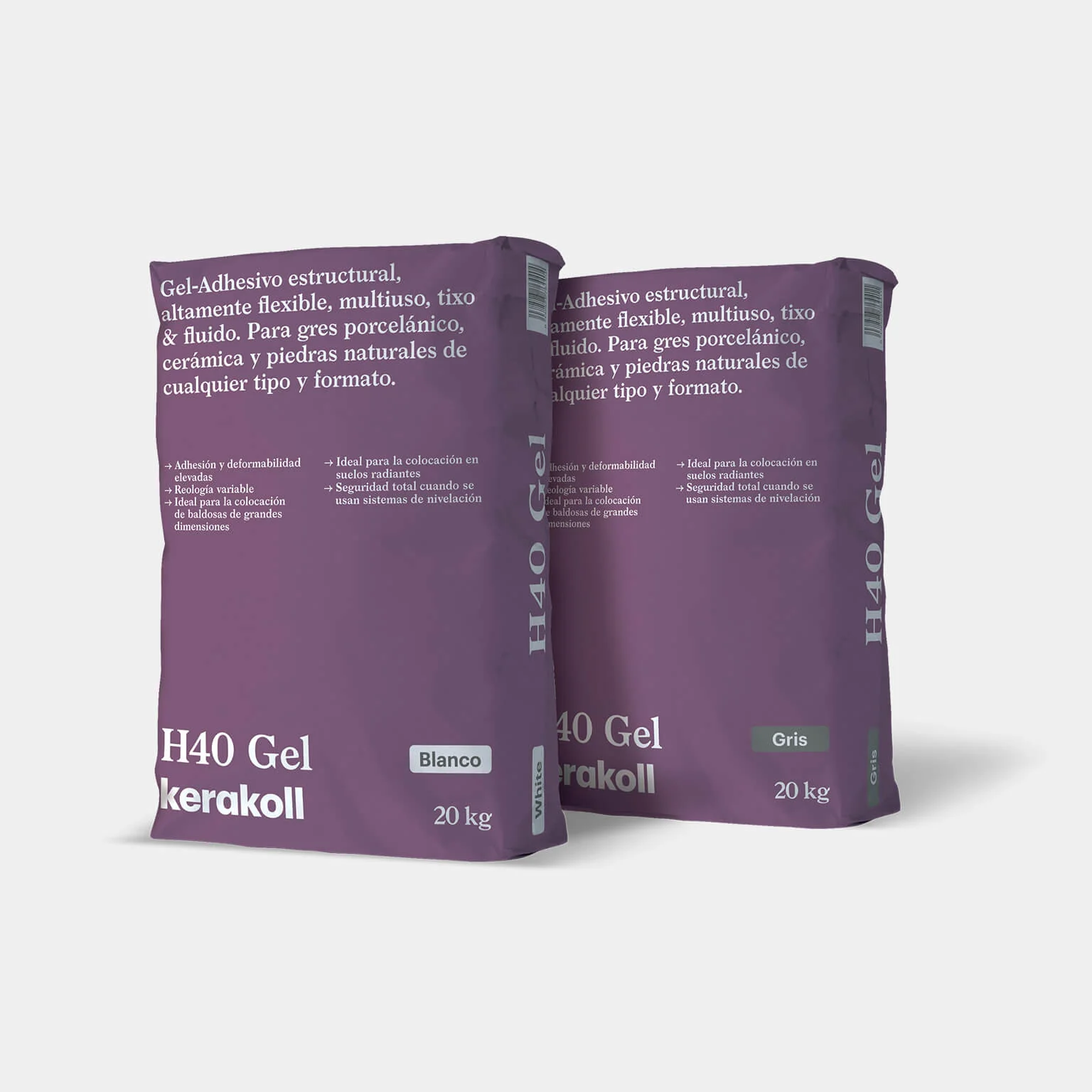 Kerakoll H40 Gel blanc 20 kg — colle-gel carrelage C2 TE S1 — Revêtements (Sols, Murs & Surfaces)